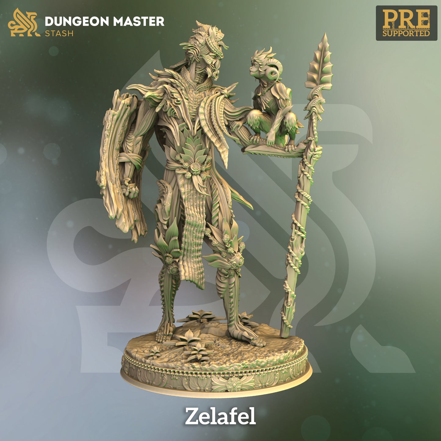 Nature Elemental Forest Guardian Two Forms 32mm Scale - Spriggan Warrior by DM Stash