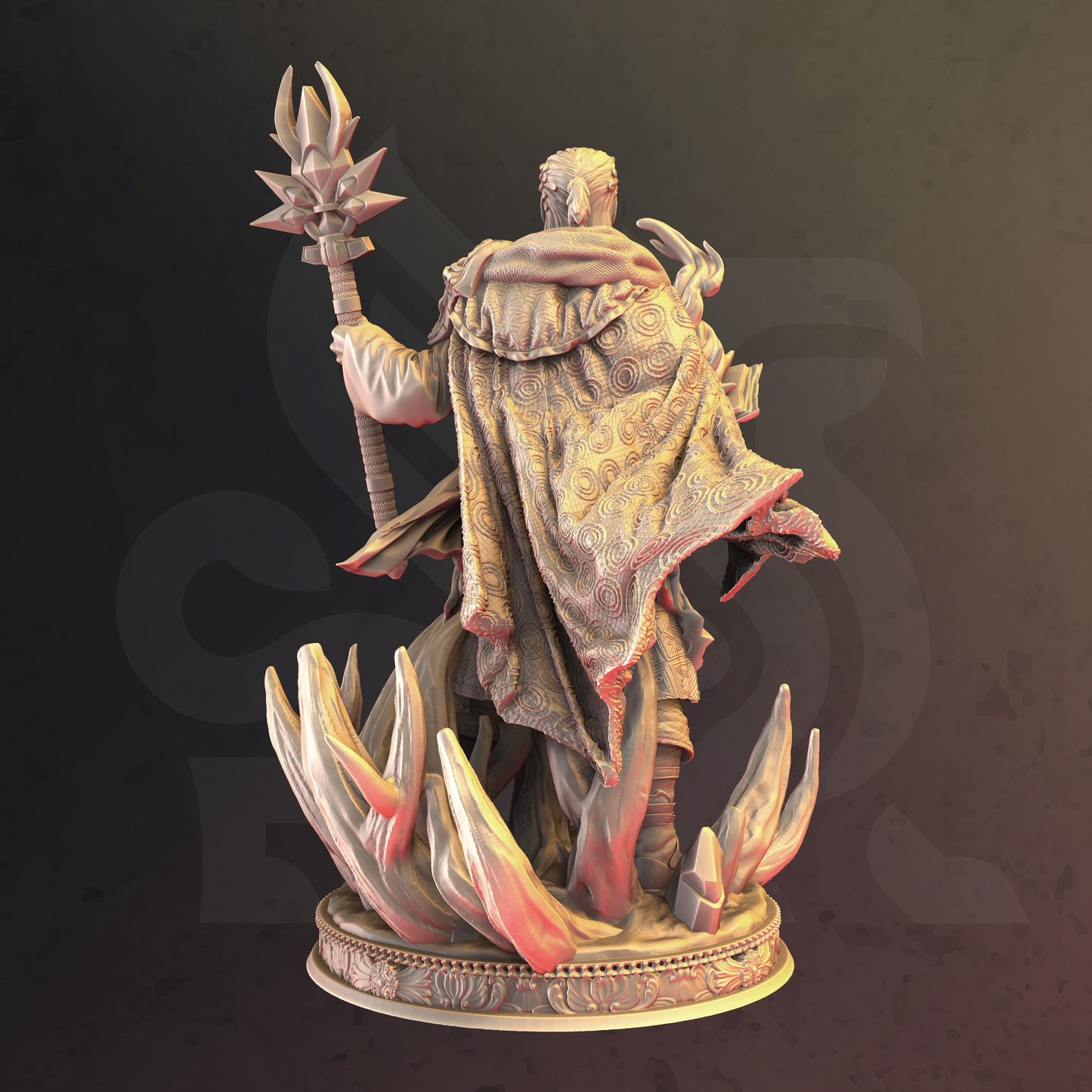 Spellbook Caster Mage Sorcerer Cultist Villain 32mm Scale - Human Wizard Loremaster by DM Stash