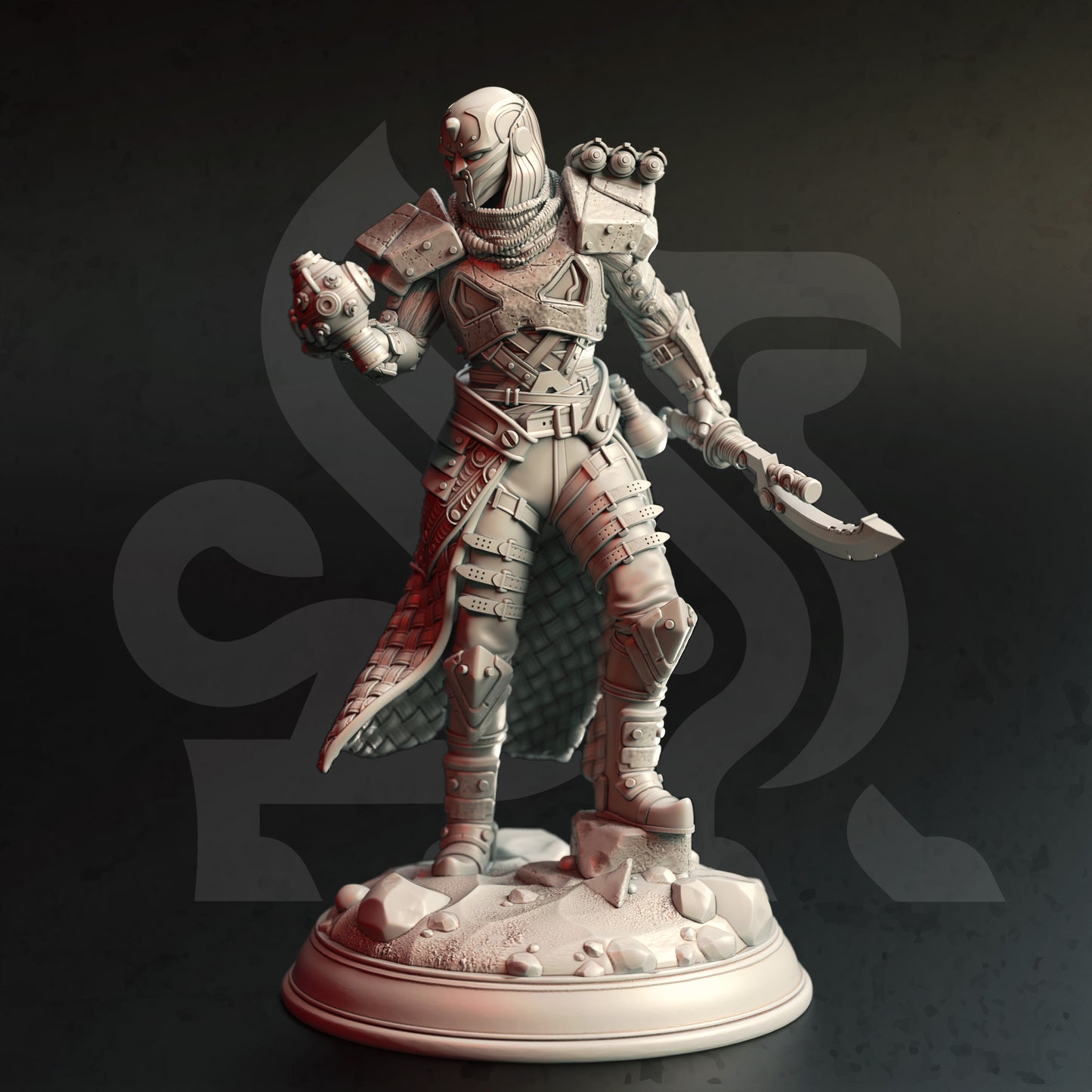 Spellcaster Construct Bomber Spellcaster Inventor 32mm Scale - Warforged Artificer by DM Stash