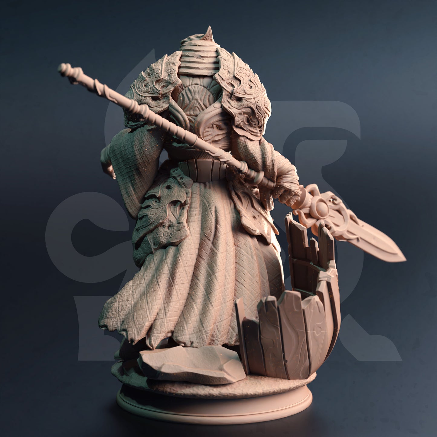 Sea Monster Pirate Villain Lovecraftian Minion Miniature 32mm Scale - Sea Abberration Guard by DM Stash