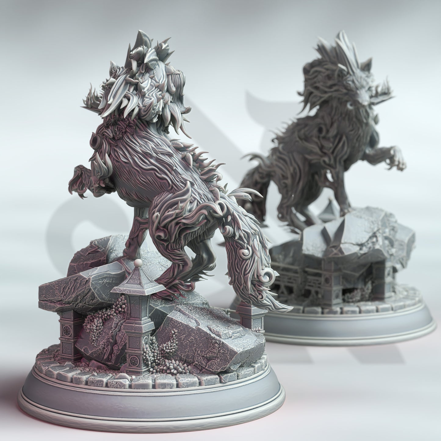 Direwolf Divine Lycan Werewolf Entity NPC 32mm Scale- The Wolf Spirit by DM Stash