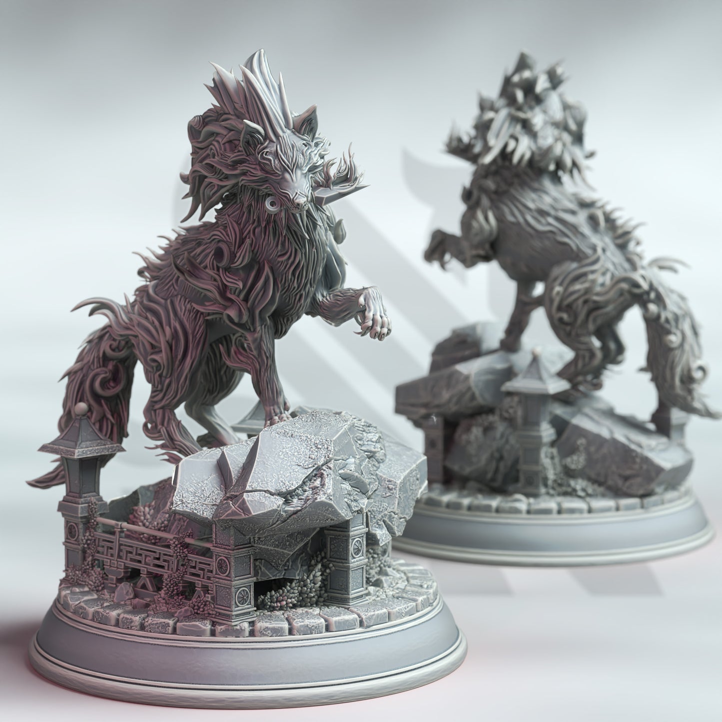 Direwolf Divine Lycan Werewolf Entity NPC 32mm Scale- The Wolf Spirit by DM Stash