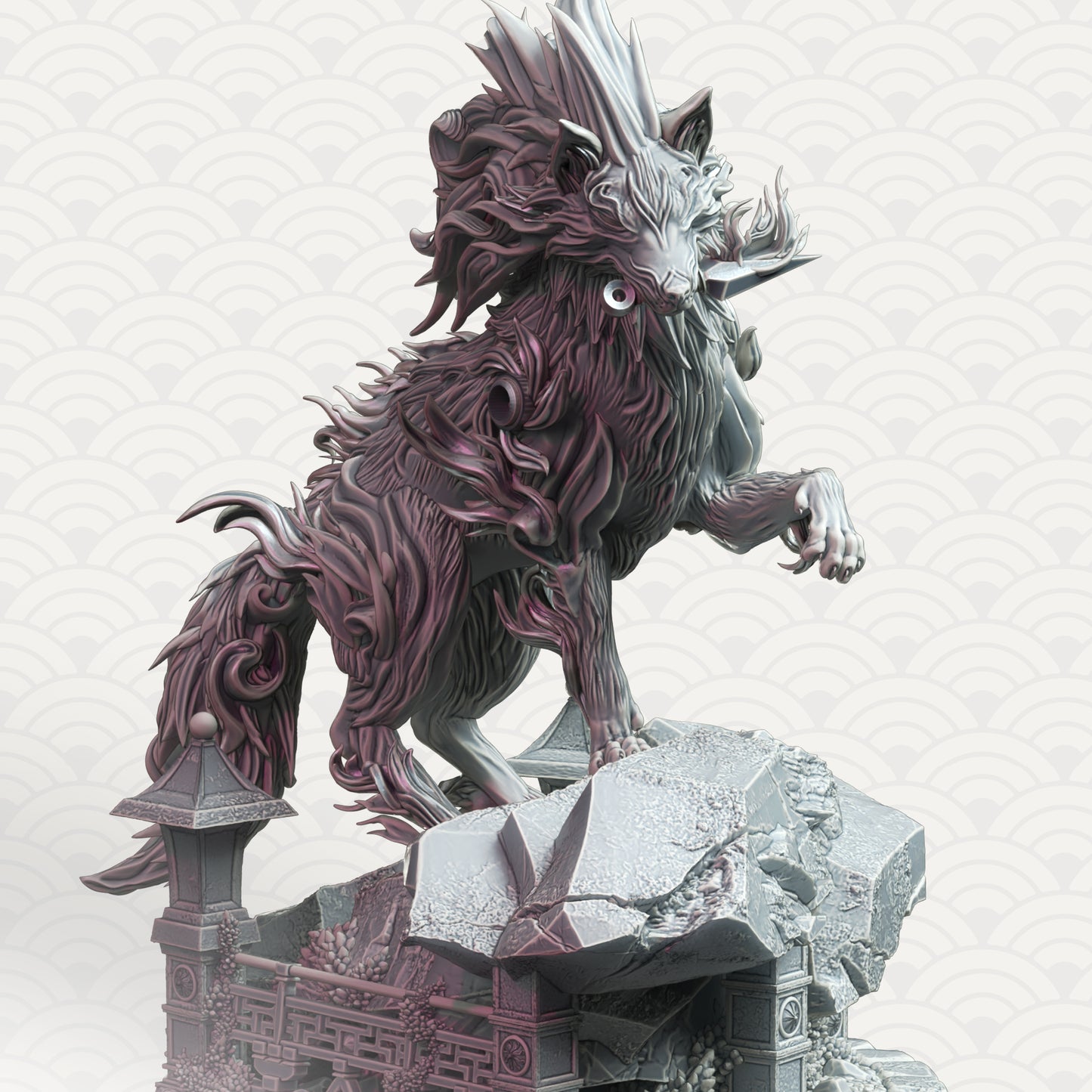Direwolf Divine Lycan Werewolf Entity NPC 32mm Scale- The Wolf Spirit by DM Stash