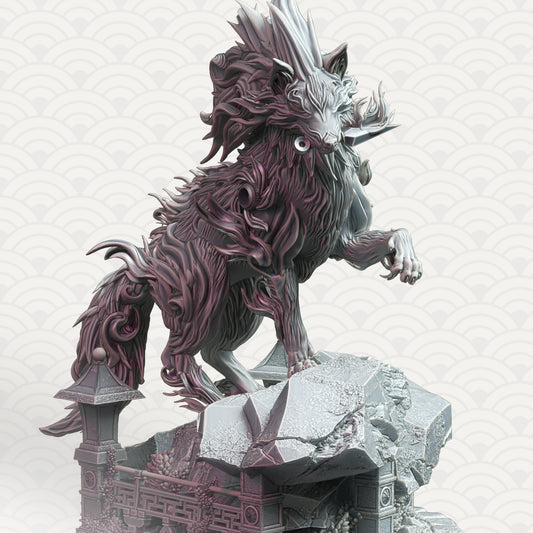 Direwolf Divine Lycan Werewolf Entity NPC 32mm Scale- The Wolf Spirit by DM Stash