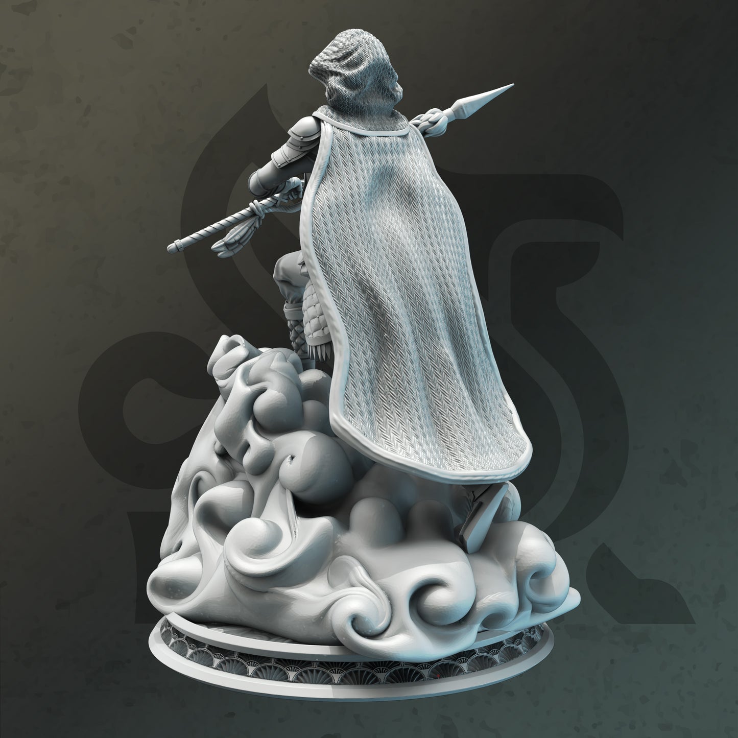 Mongolian Female Warrior Spellcaster Assassin 32mm Scale - Air Genasi Rogue Monk by DM Stash