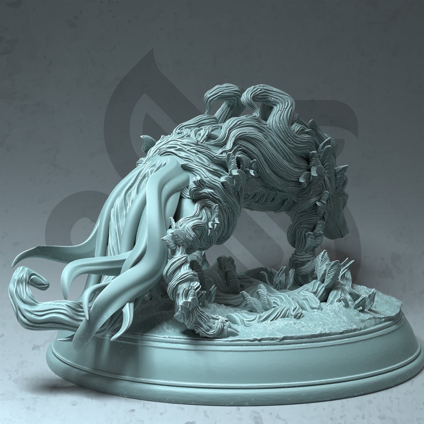 Direwolf Spirit Entity Monster NPC 32mm Scale - Fey Touched Hound by DM Stash