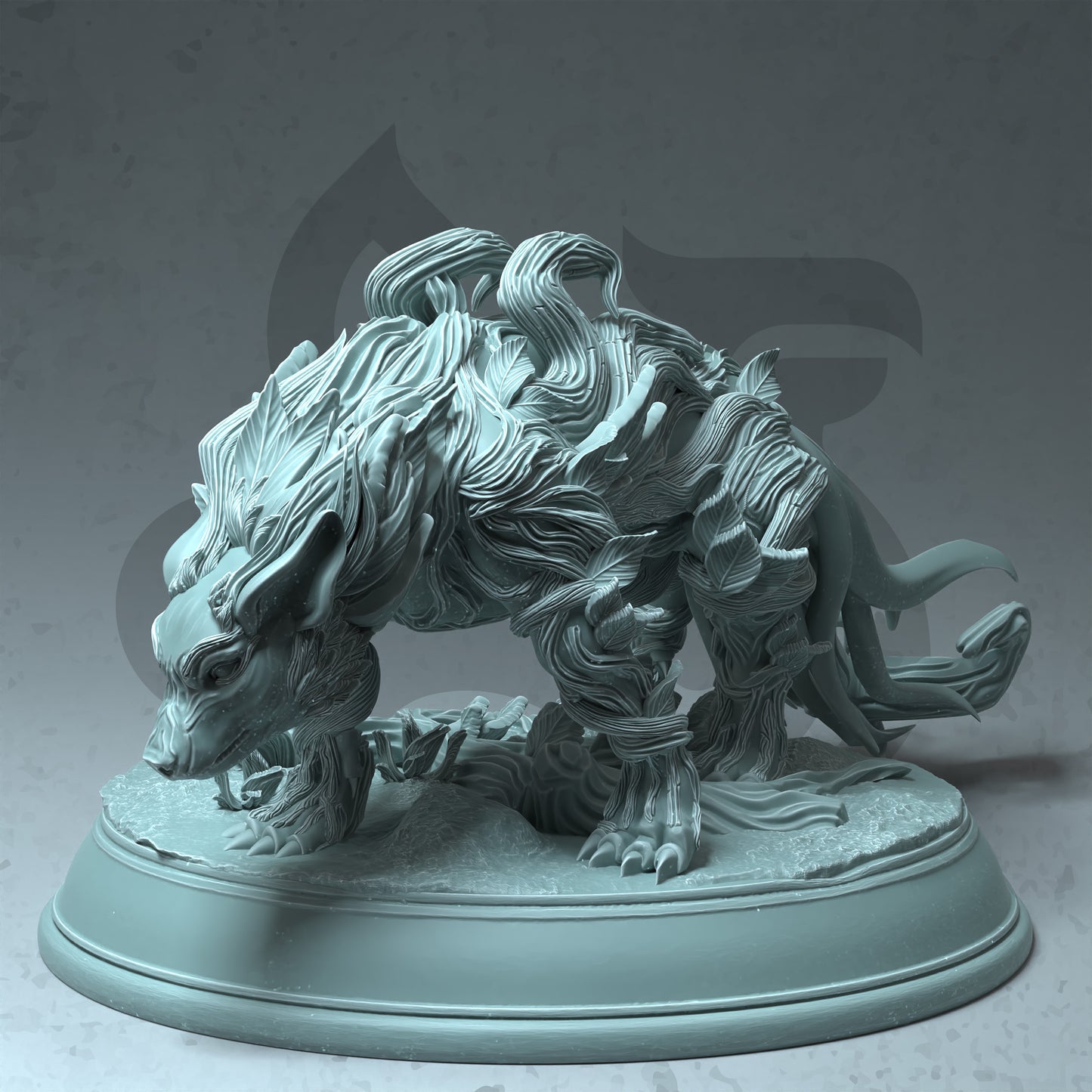 Direwolf Spirit Entity Monster NPC 32mm Scale - Fey Touched Hound by DM Stash