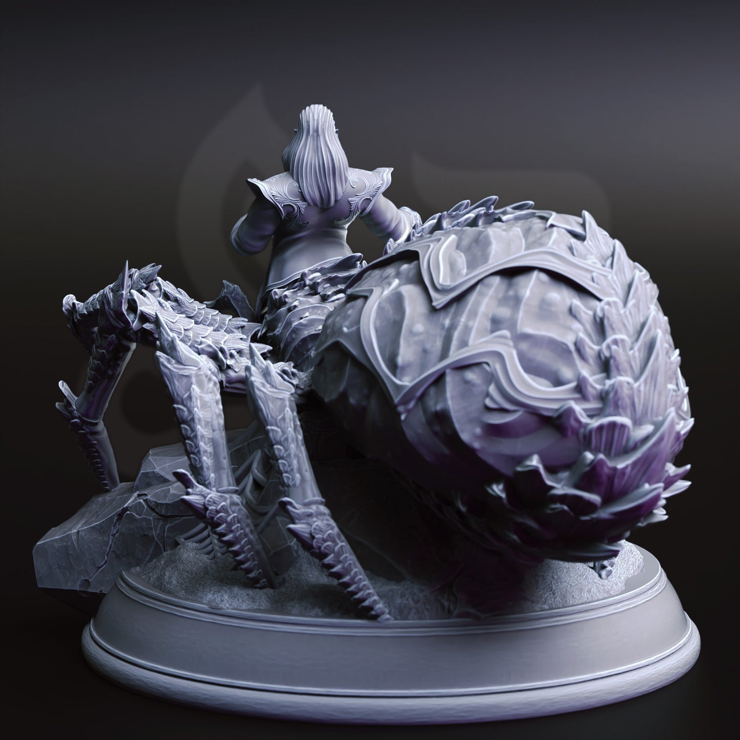 Arachnid Monster Villain Hybrid Abomination NPC 32mm Scale - Drider Noble by DM Stash