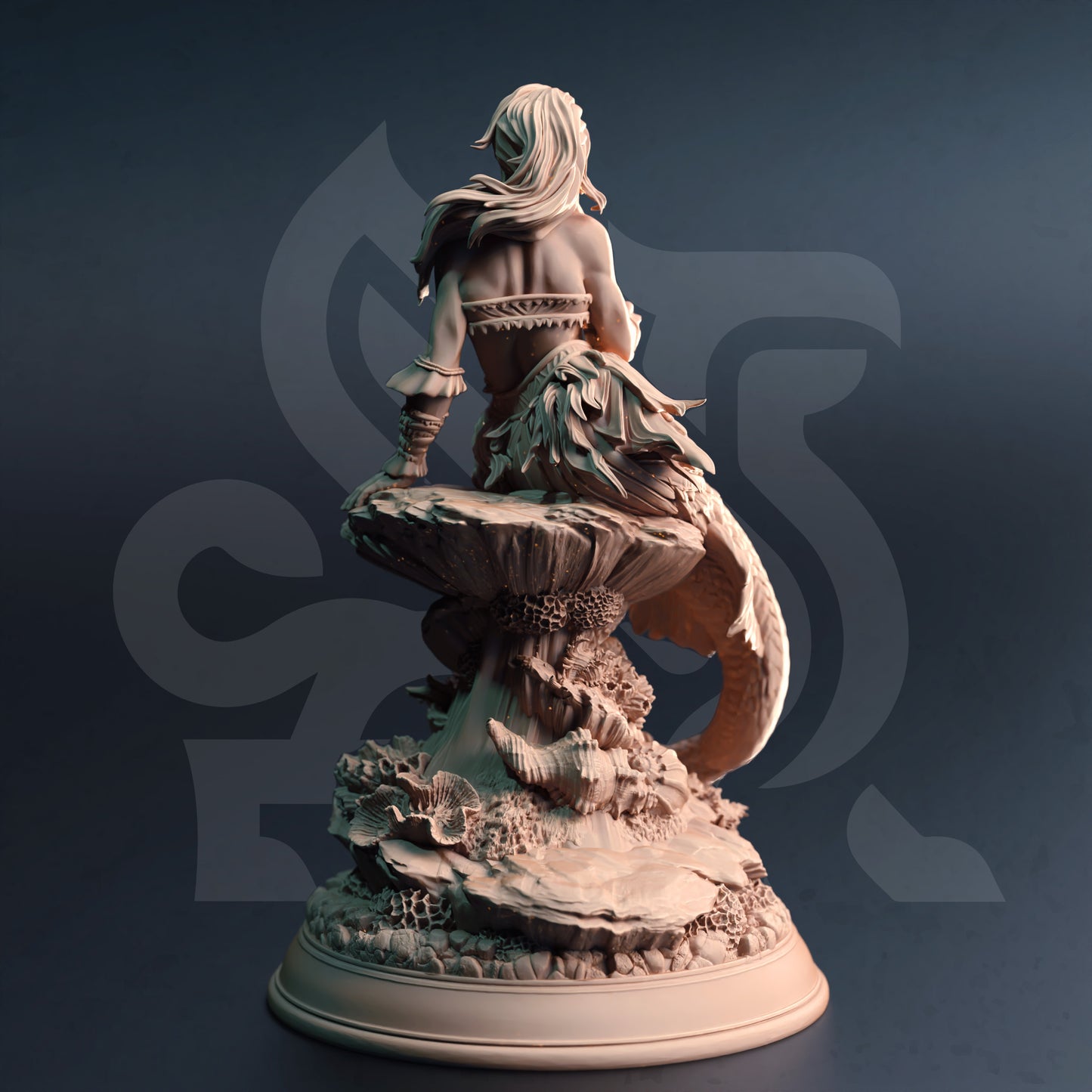 Mermaid Siren Monster Two Forms Pirate Enemy 32mm Scale - Deep Sea Sirens by DM Stash