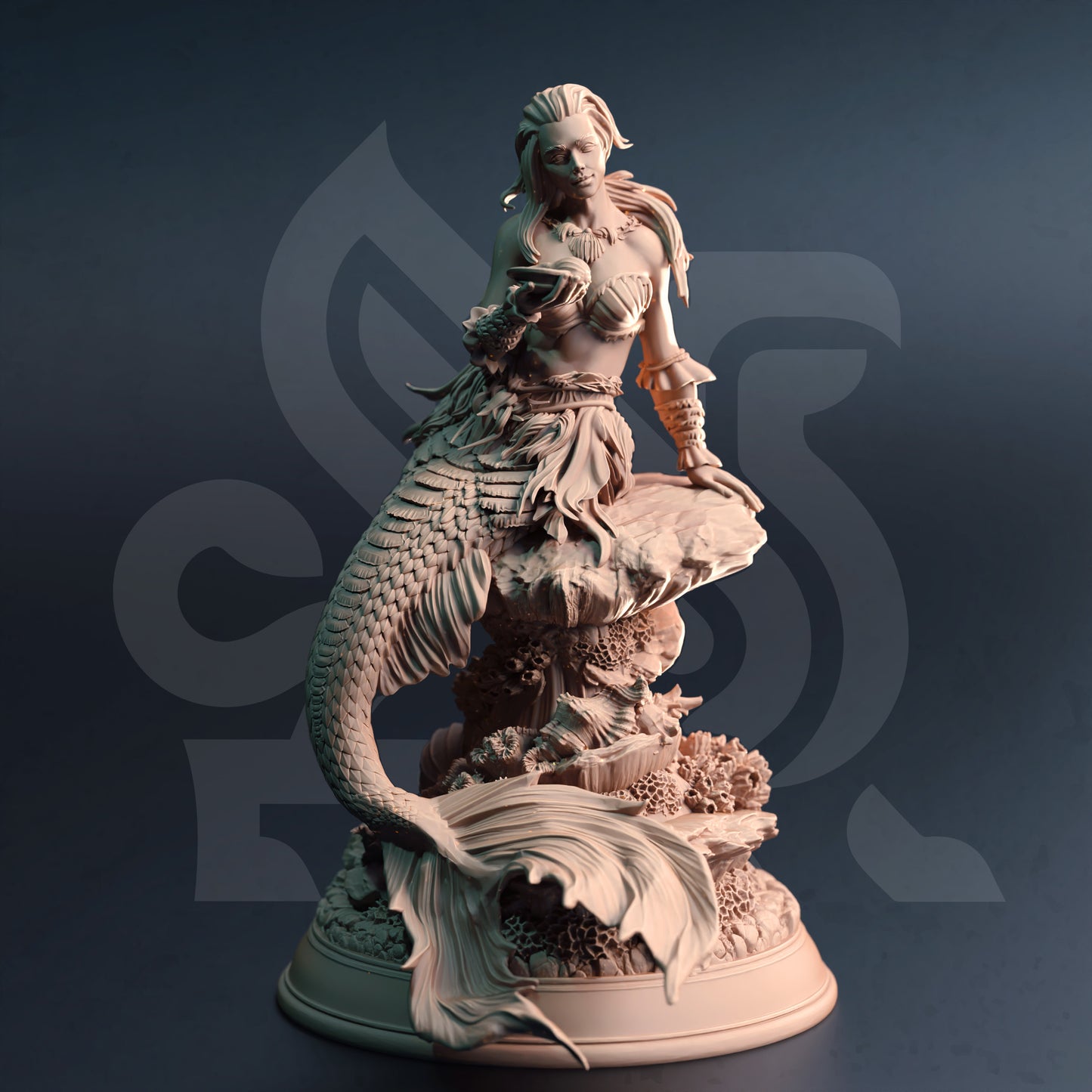 Mermaid Siren Monster Two Forms Pirate Enemy 32mm Scale - Deep Sea Sirens by DM Stash