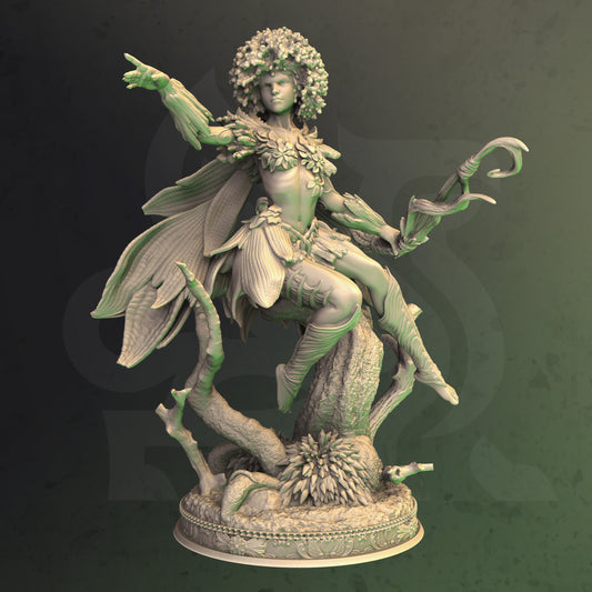 Fantasy Nymph Nature Spirit Female Miniature 32mm Scale - Forest Dryad by DM Stash