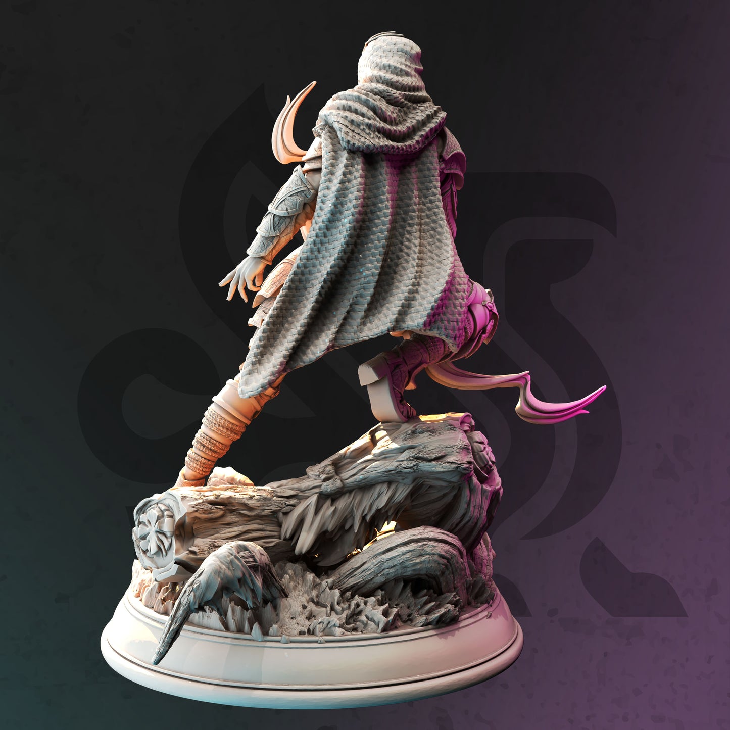 Dark Elf Archer Rogue Assassin Sniper 32mm Scale - Drow Swamp Ranger by DM Stash