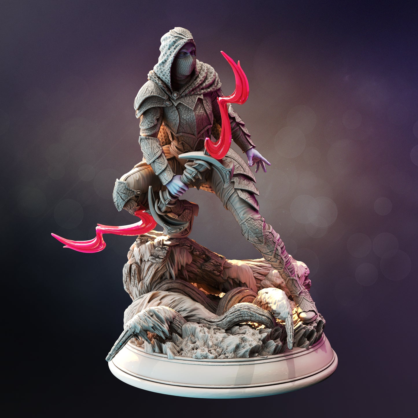 Dark Elf Archer Rogue Assassin Sniper 32mm Scale - Drow Swamp Ranger by DM Stash