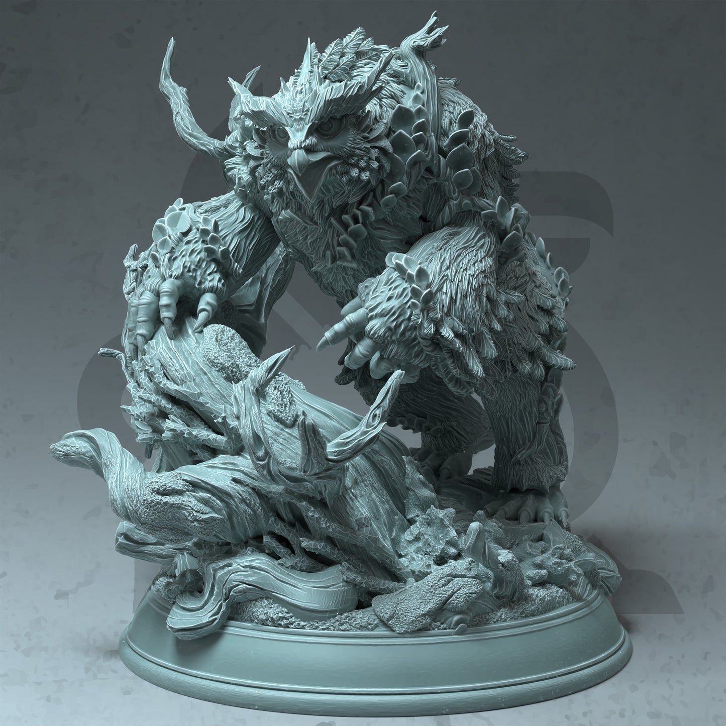 Owlbear Mythical Monster Druid 32mm Scale - Fey Touched Owlbear by DM Stash
