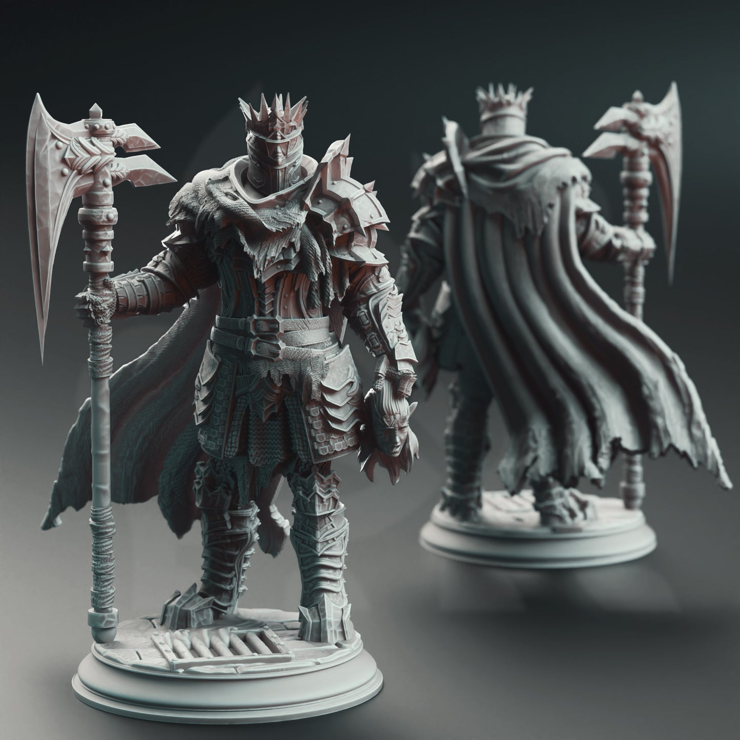 Axe Executioner Villain  Knight NPC Miniature 32mm Scale - Duke's Executioner by DM Stash