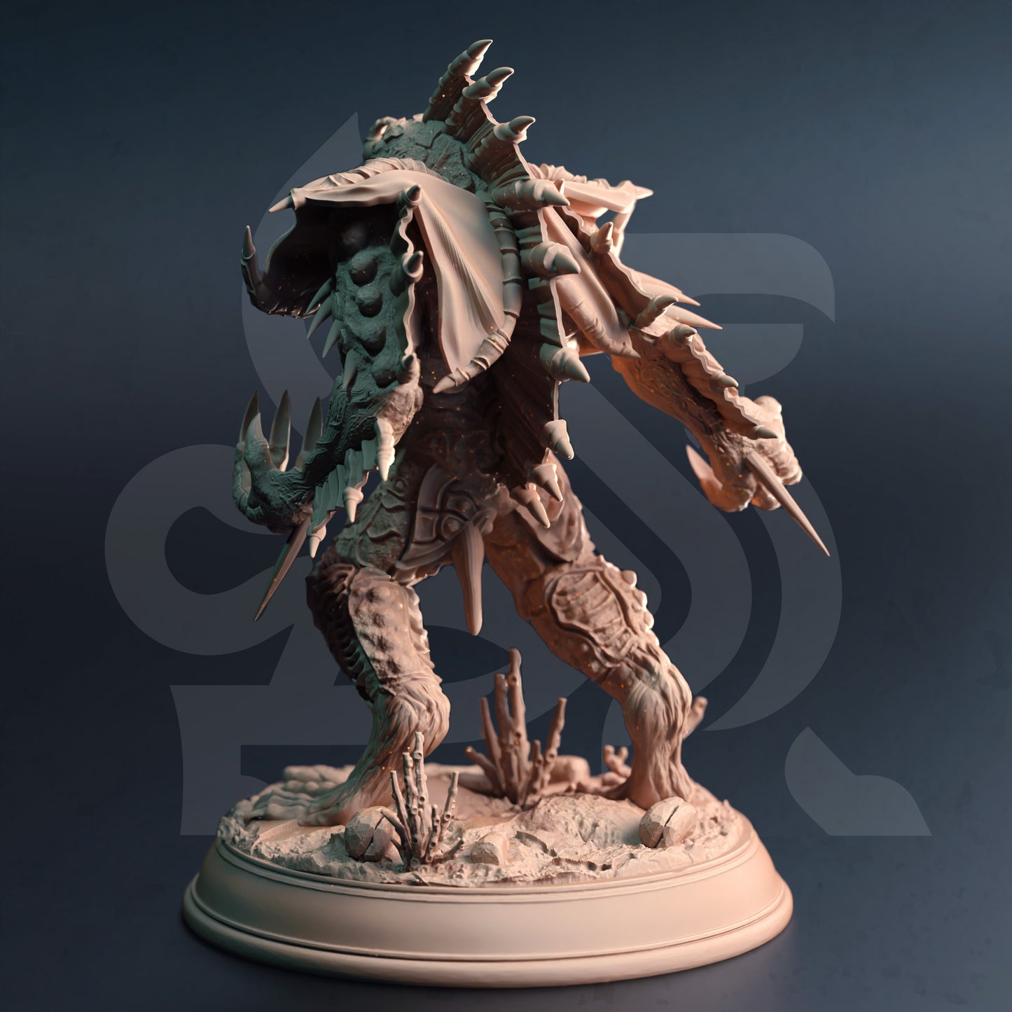 Sea Monster Minion Fishfolk Aberration 32mm Scale - Alpha Angler Fish Abomination by DM Stash
