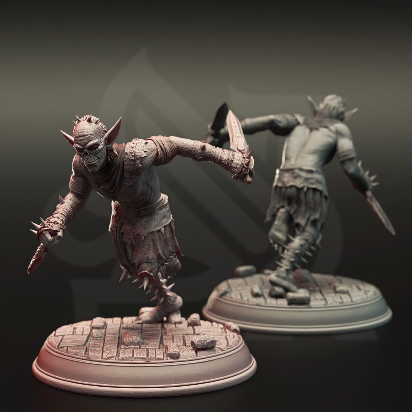 Goblin Bandit Trio Bomber Assassin Slinger Minions 32mm Scale - Goblin War Squad by DM Stash