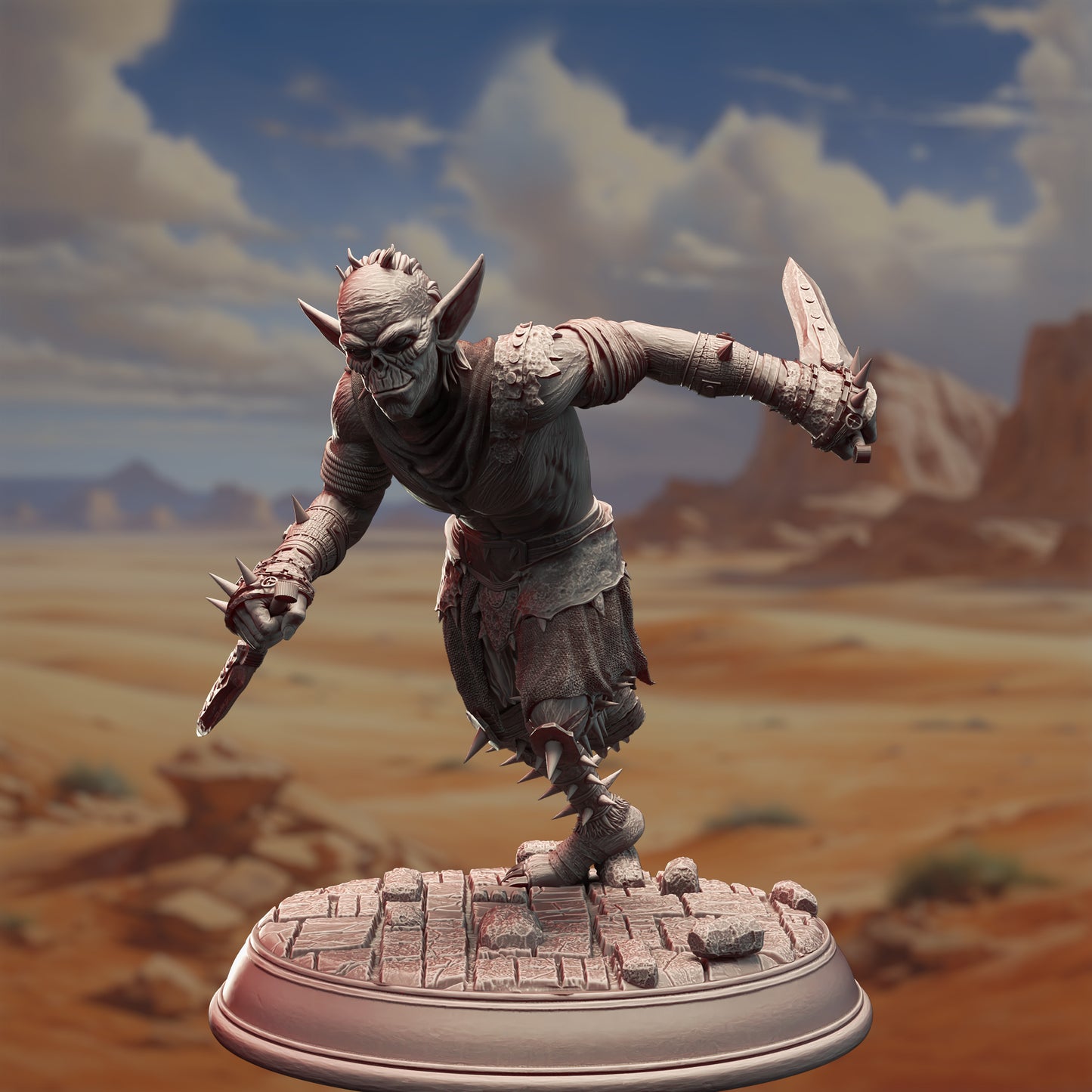 Goblin Bandit Trio Bomber Assassin Slinger Minions 32mm Scale - Goblin War Squad by DM Stash