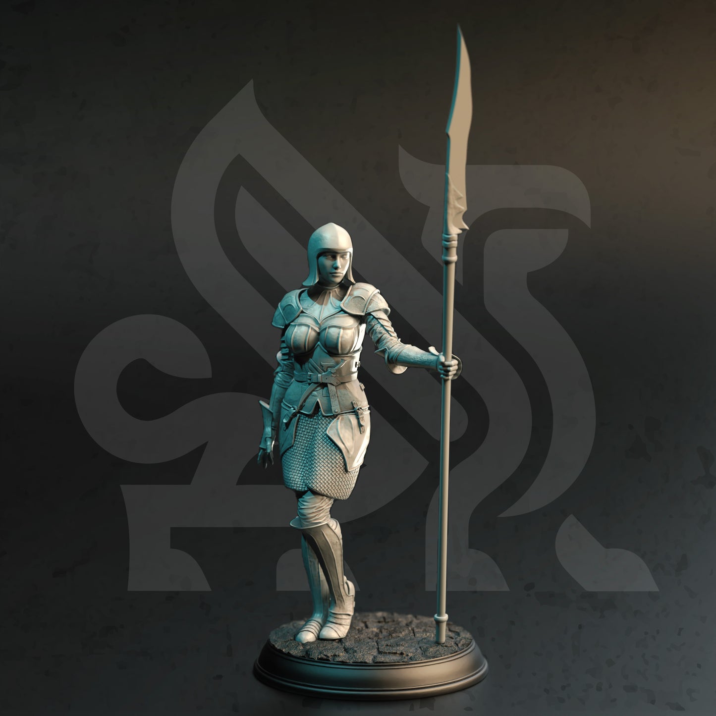 City Guard Human Infantry Male Female Sword Polearm 32mm Scale - Footsoldiers by DM Stash
