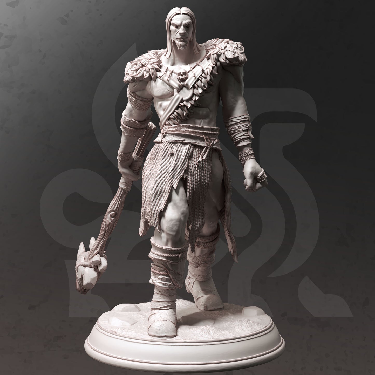 Frost Giant Tall Monster Enemy NPC Miniature 32mm Scale - Hill Giant by DM Stash