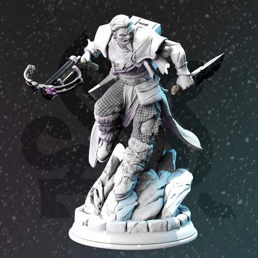 Necrotic Rogue Crossbow Shapeshifter Warrior 32mm Scale - Norther Ranger with Necrotic Variant by DM Stash