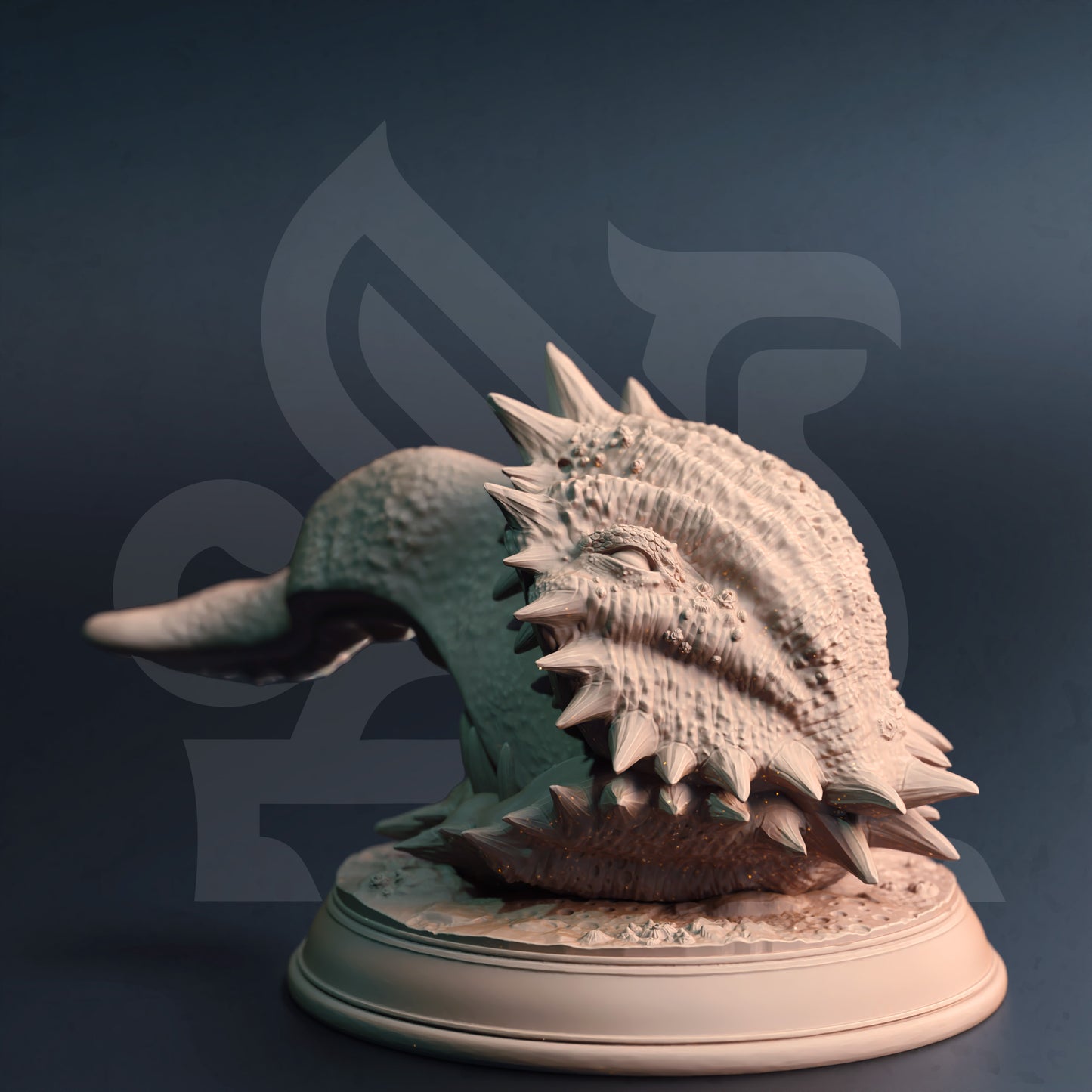 Mimic Shapeshifting Sea Monster Miniature 2 Forms 32mm Scale - Clam Mimic by DM Stash