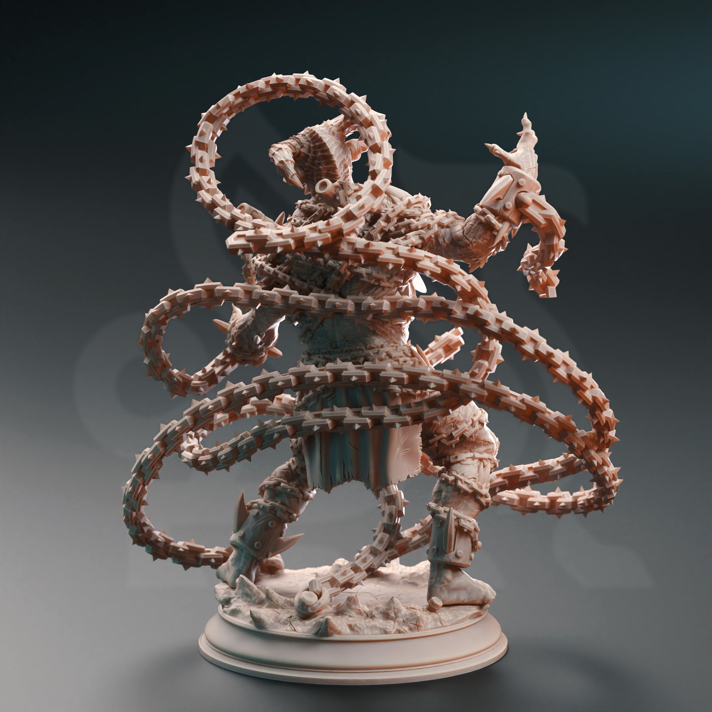 Demonic Chained Warrior Undead Fiends 3 forms 32mm Scale - Chain Devils by DM Stash