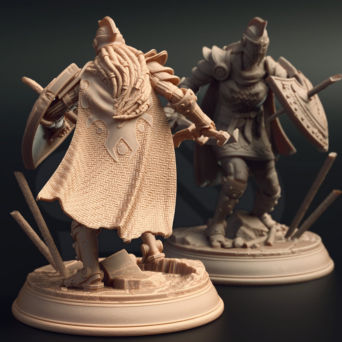 Greek Knight Automaton Roman Centurian Fighter 32mm Scale -Warforged Warrior by DM Stash