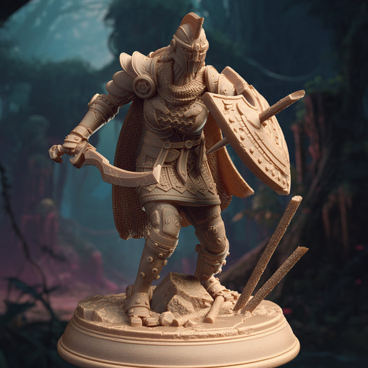 Greek Knight Automaton Roman Centurian Fighter 32mm Scale -Warforged Warrior by DM Stash