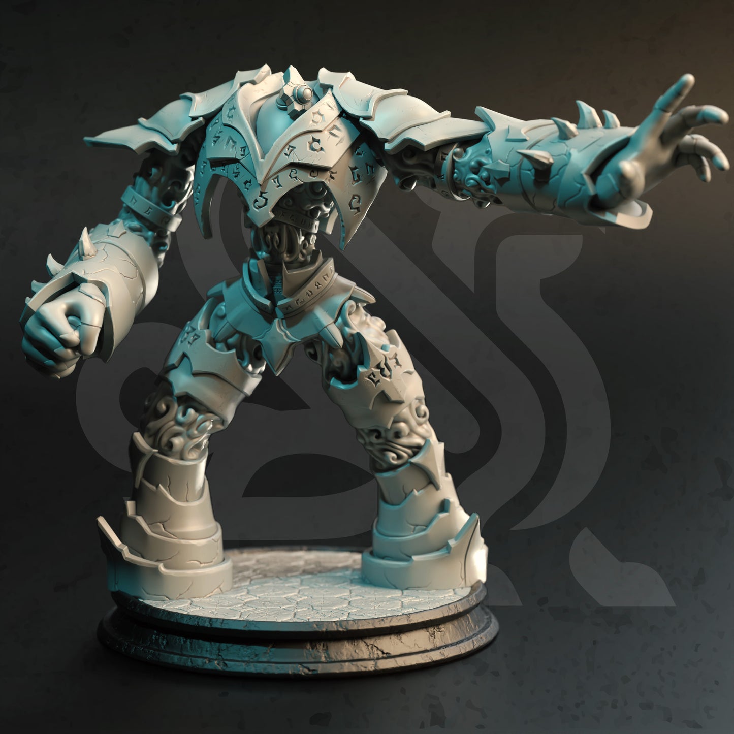 Construct Monster Elven Dwarven Machine Guardian Entity 32mm Scale - Arcane Golem by DM Stash