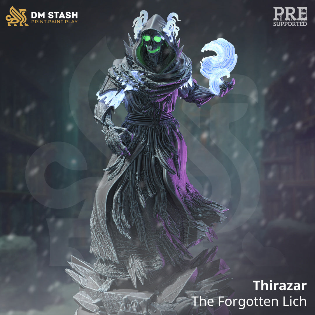 Undead Wraith Monster Villain 32mm Scale - Frozen Lich by DM Stash