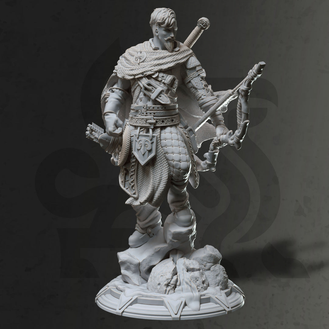 Nordic Archer Warrior Rogue Miniature 32mm Scale - Northern Ranger by DM Stash