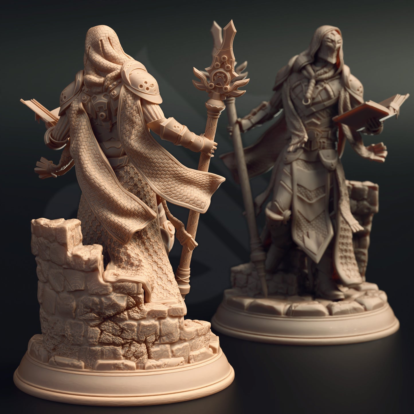 Archmage Construct Automaton Spellbook Villain 32mm Scale - Warforged Wizard by DM Stash