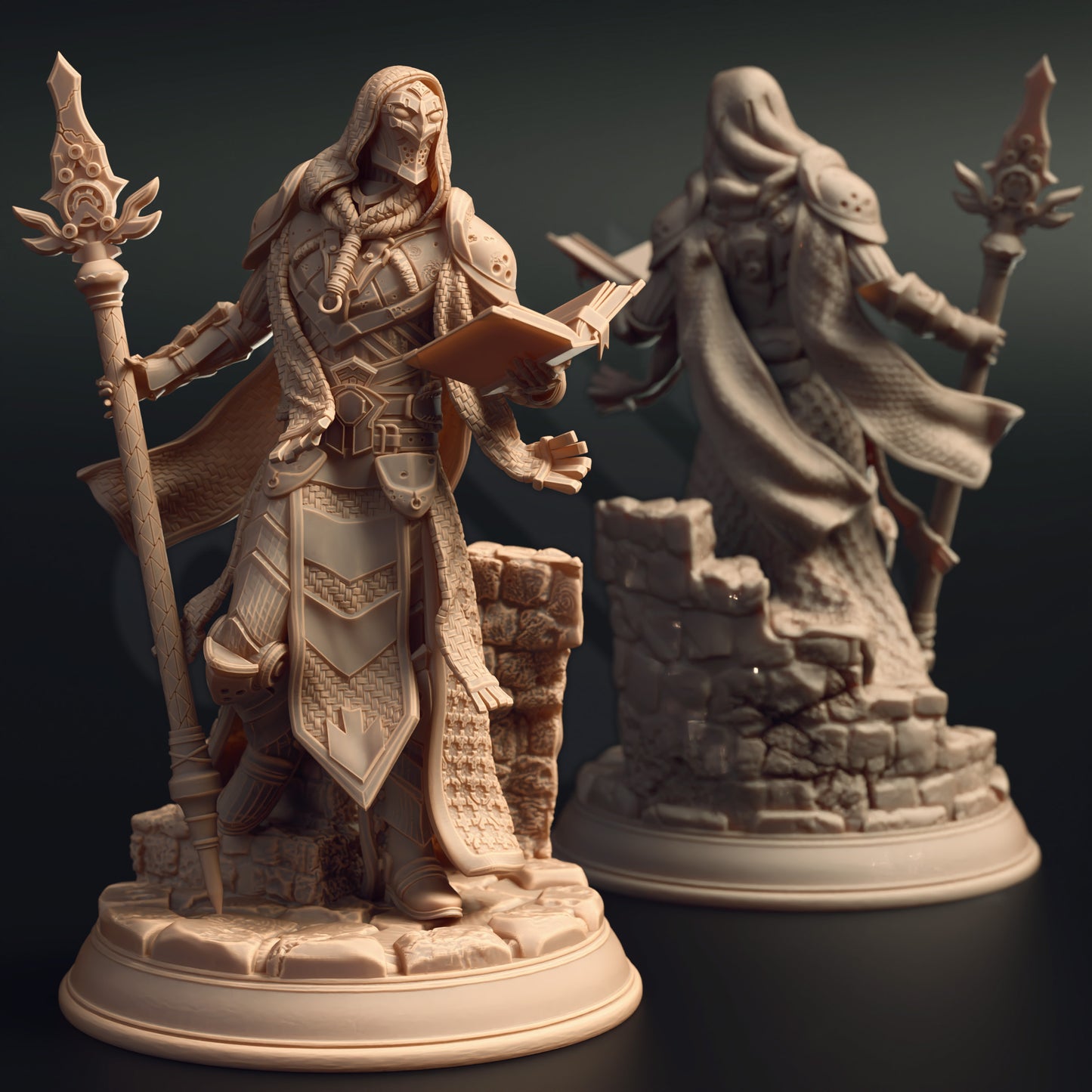 Archmage Construct Automaton Spellbook Villain 32mm Scale - Warforged Wizard by DM Stash