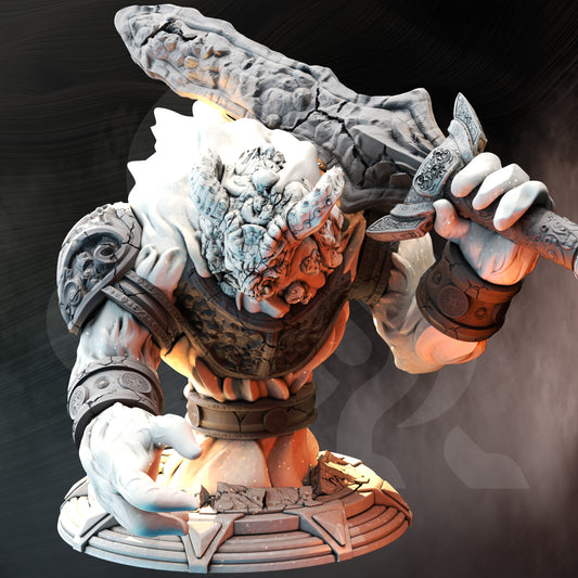 Magma Elemental Boss Villain Monster Aberration Miniature 32mm Scale - Lava Lord by DM Stash