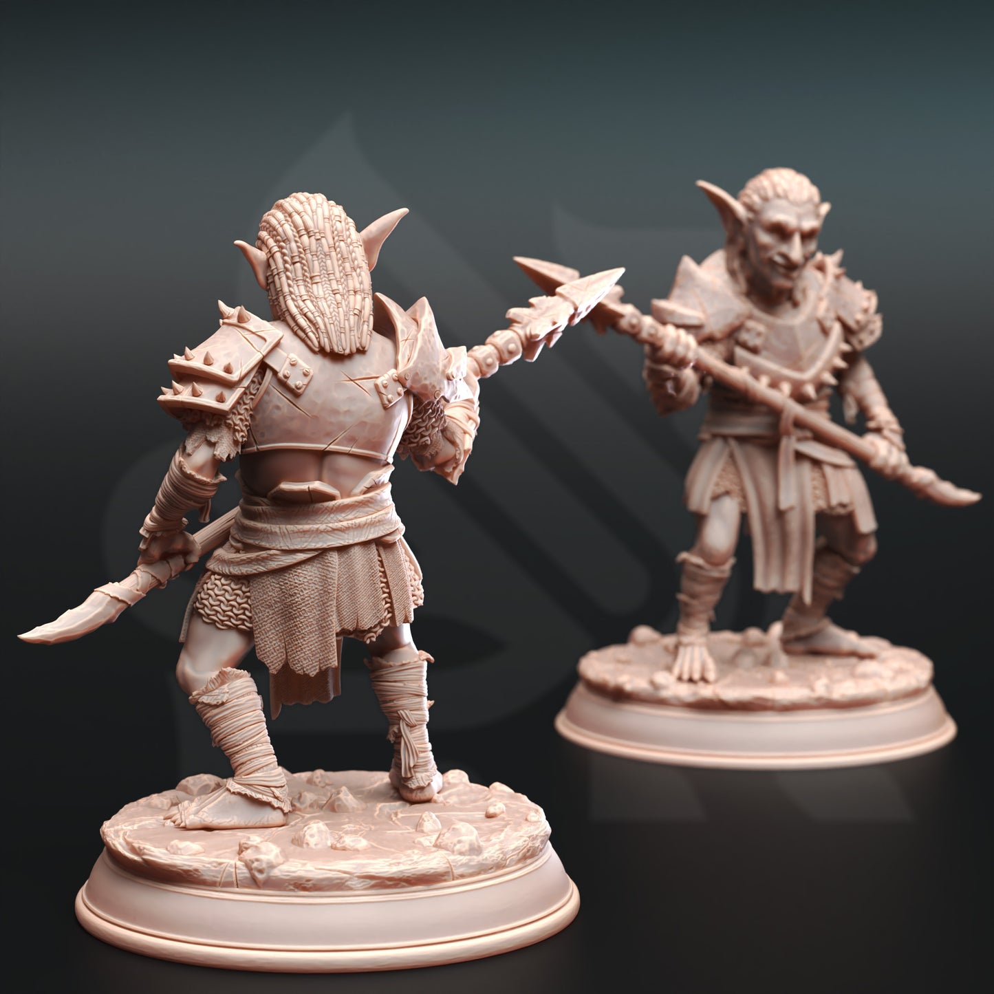Goblin Horde Fiend Imp Bandits Spear Sword Bow Trio 32mm Scale - Goblin Tribe by DM Stash