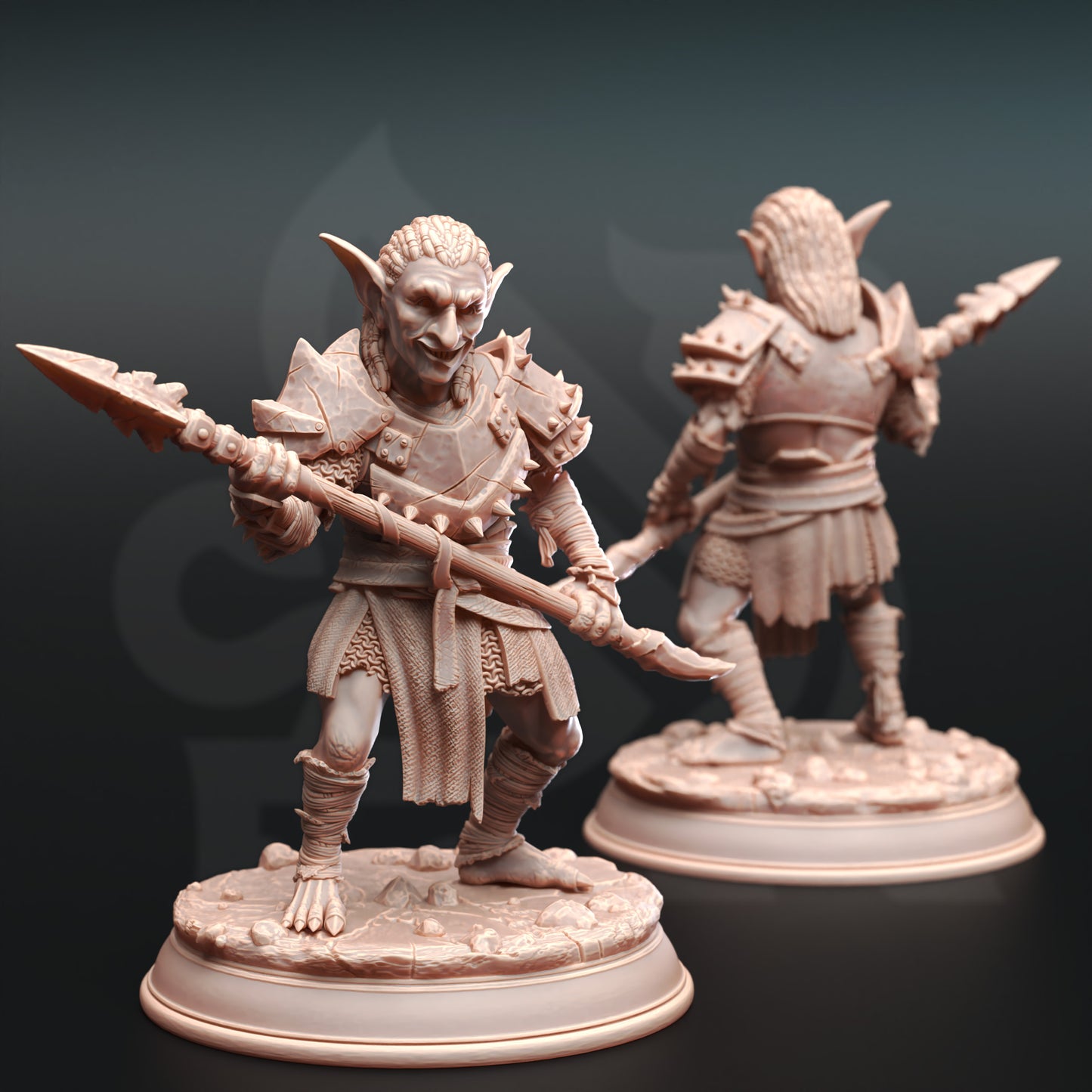 Goblin Horde Fiend Imp Bandits Spear Sword Bow Trio 32mm Scale - Goblin Tribe by DM Stash