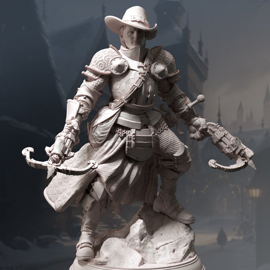 Human Monster Vampire Slayer Dual Crossbow Rogue 32mm Scale - Blood Hunter by DM Stash