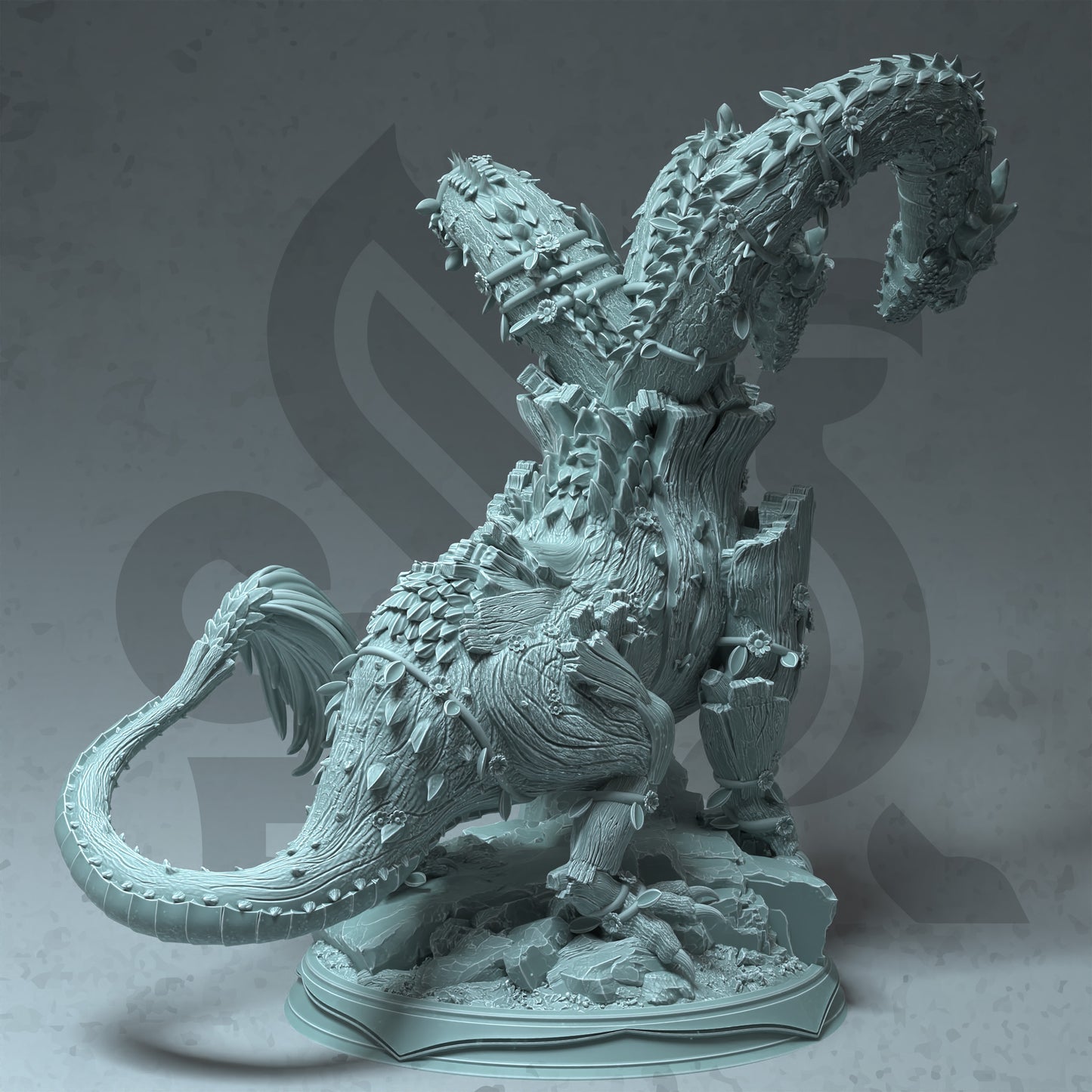 Hydra Dragon Gargantuan Boss Monster Villain 32mm Scale - Fey Touched Hydra by DM Stash