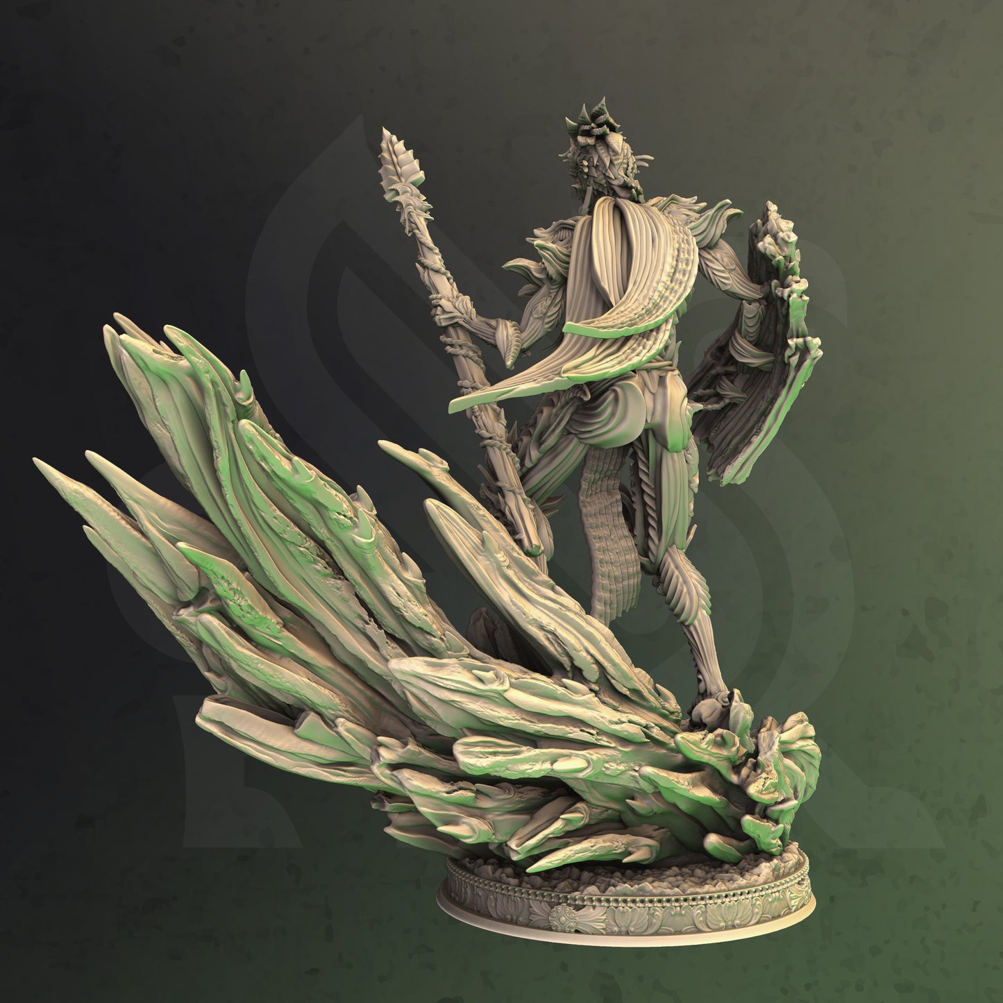 Nature Elemental Forest Guardian Two Forms 32mm Scale - Spriggan Warrior by DM Stash